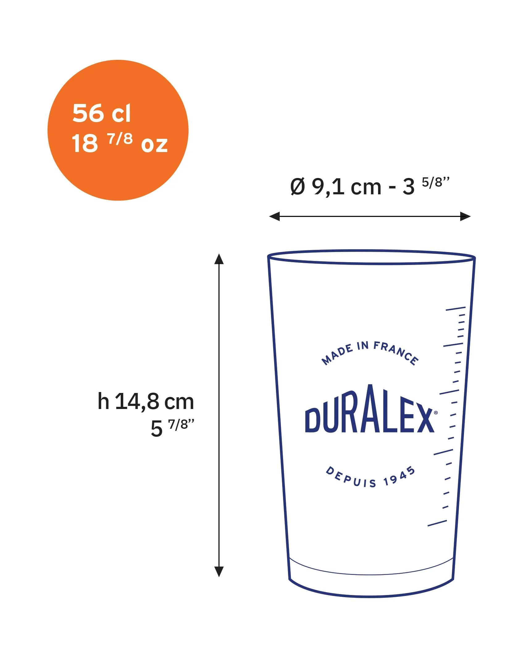 Duralex Precision Measuring Cup 560ml - Image 4