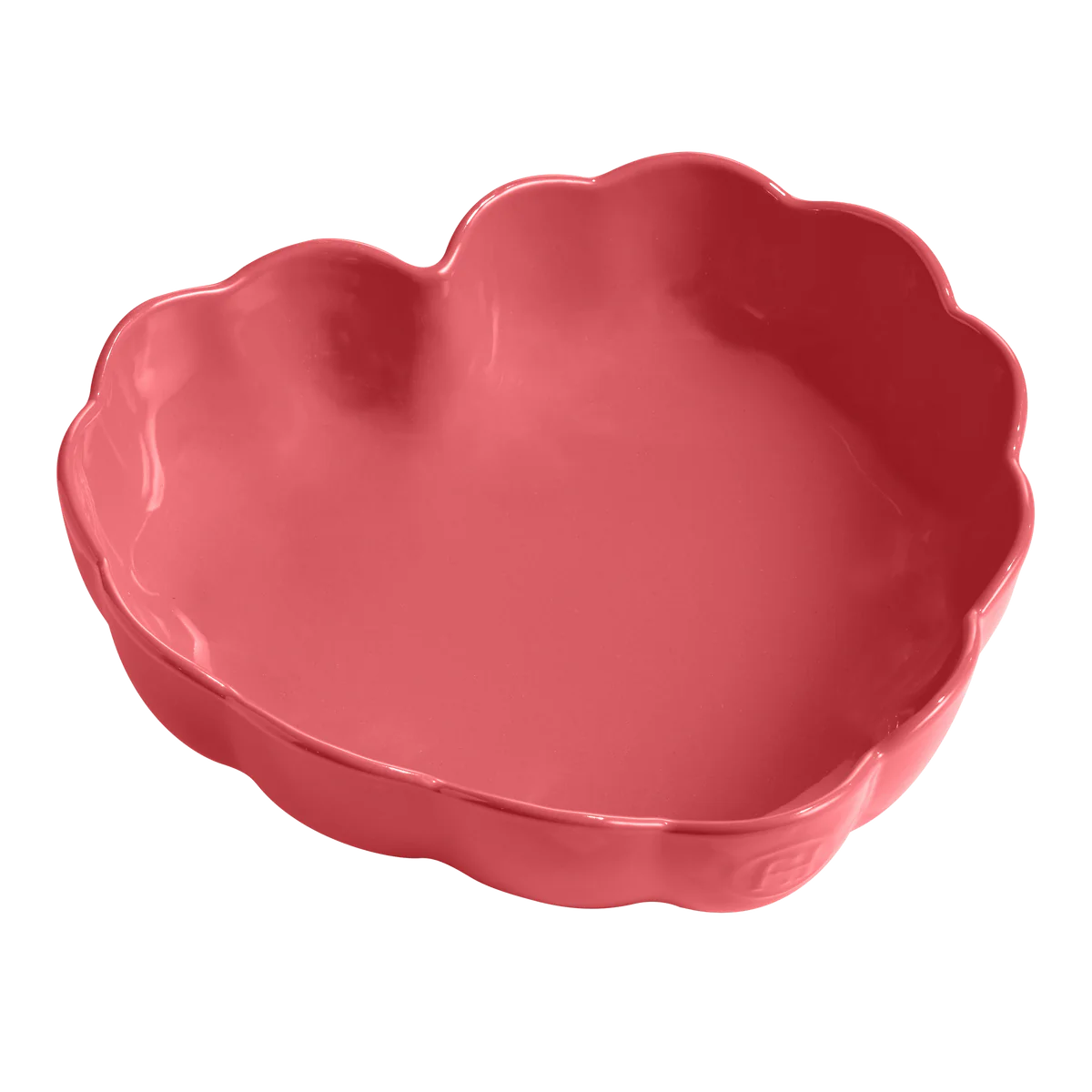 Emile Henry Madeleine Heart Shaped Cake Dish - Rose Candy