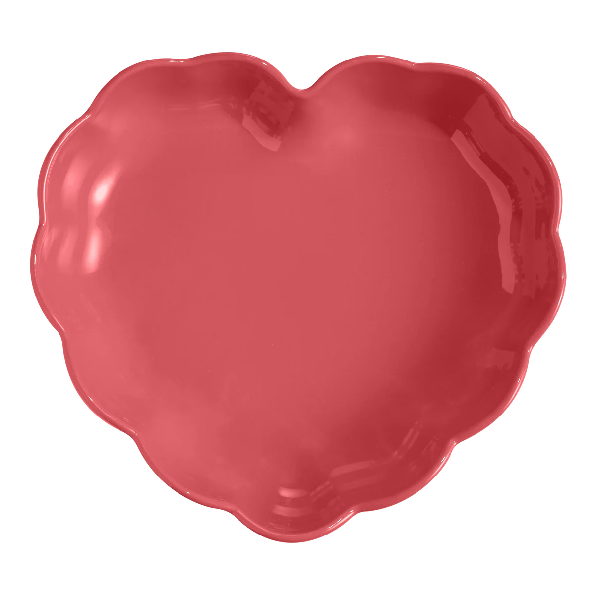 Emile Henry Madeleine Heart Shaped Cake Dish - Rose Candy - Image 3