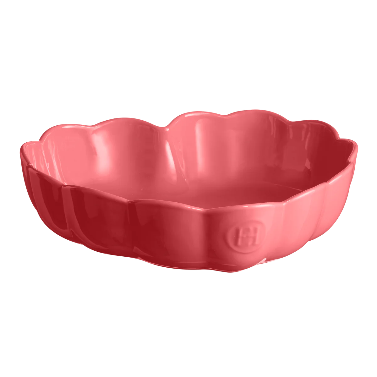 Emile Henry Madeleine Heart Shaped Cake Dish - Rose Candy - Image 4