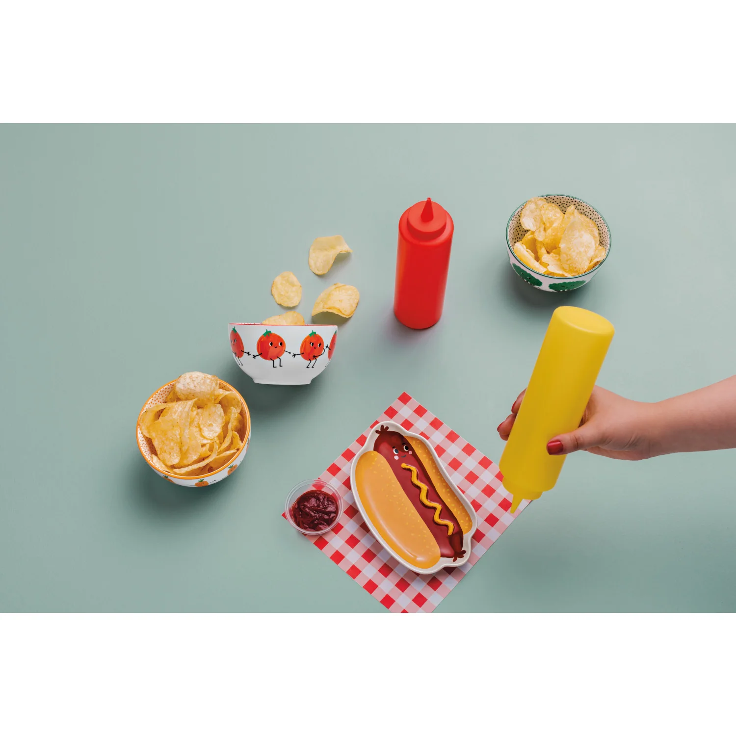 EveryDay Bowl Set/4 - Funny Food - Image 3
