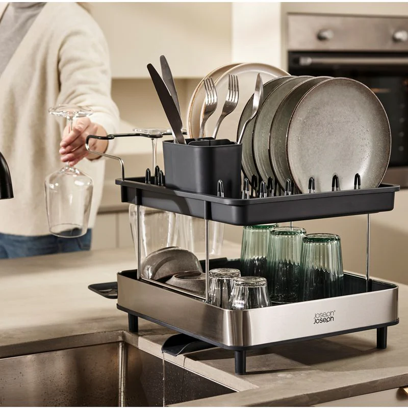 Excel⢠Steel 2-tier Dish Rack - Joseph Joseph - Image 3