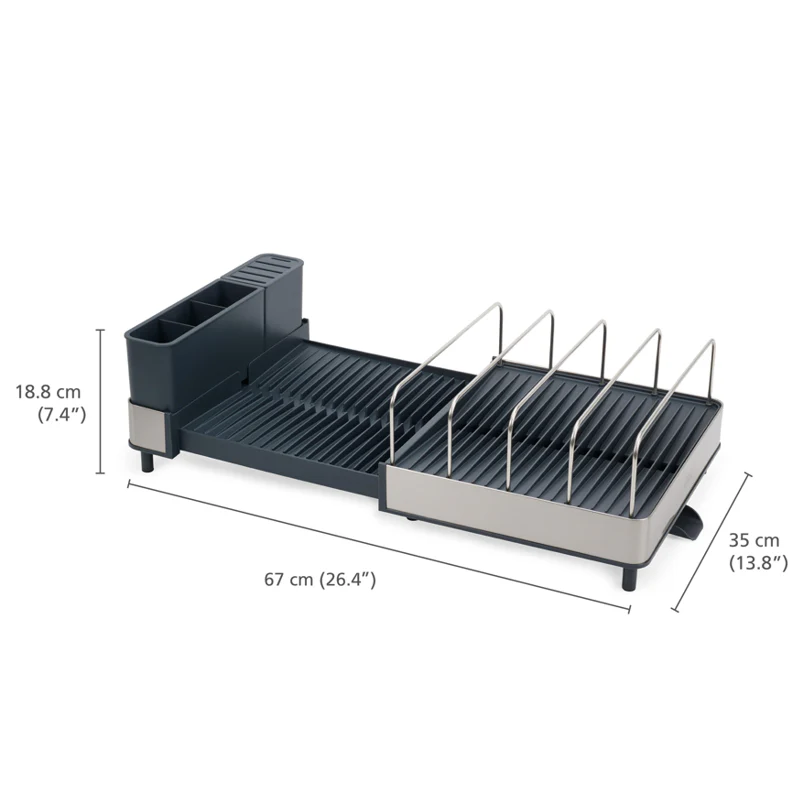Extend™ Max Steel Dish Rack - Joseph Joseph - Image 6