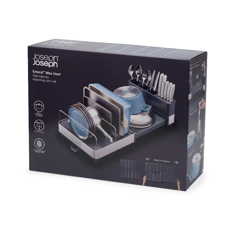 Extend™ Max Steel Dish Rack - Joseph Joseph - Image 7