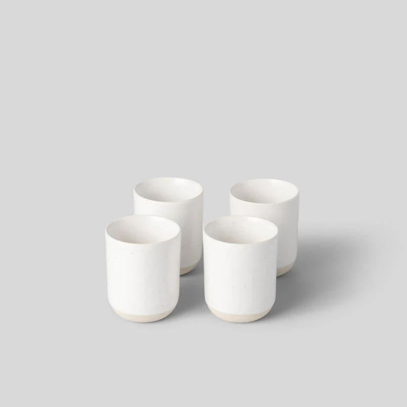 Fable The Cappuccino Cups 4pc - Speckled White