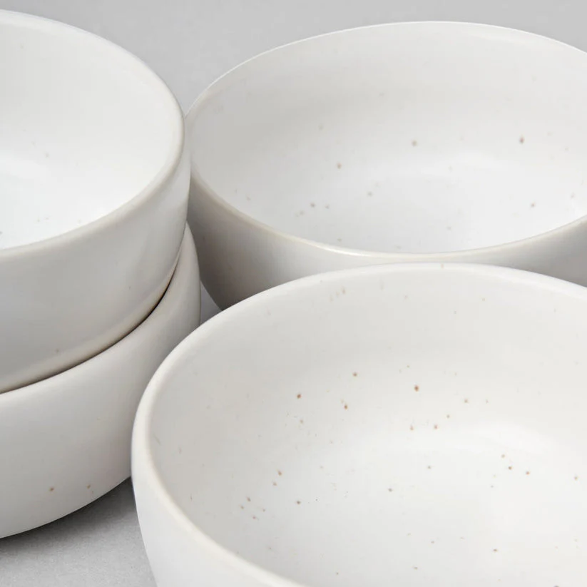 Fable The Everything Bowls 4pc - Speckled White - Image 6