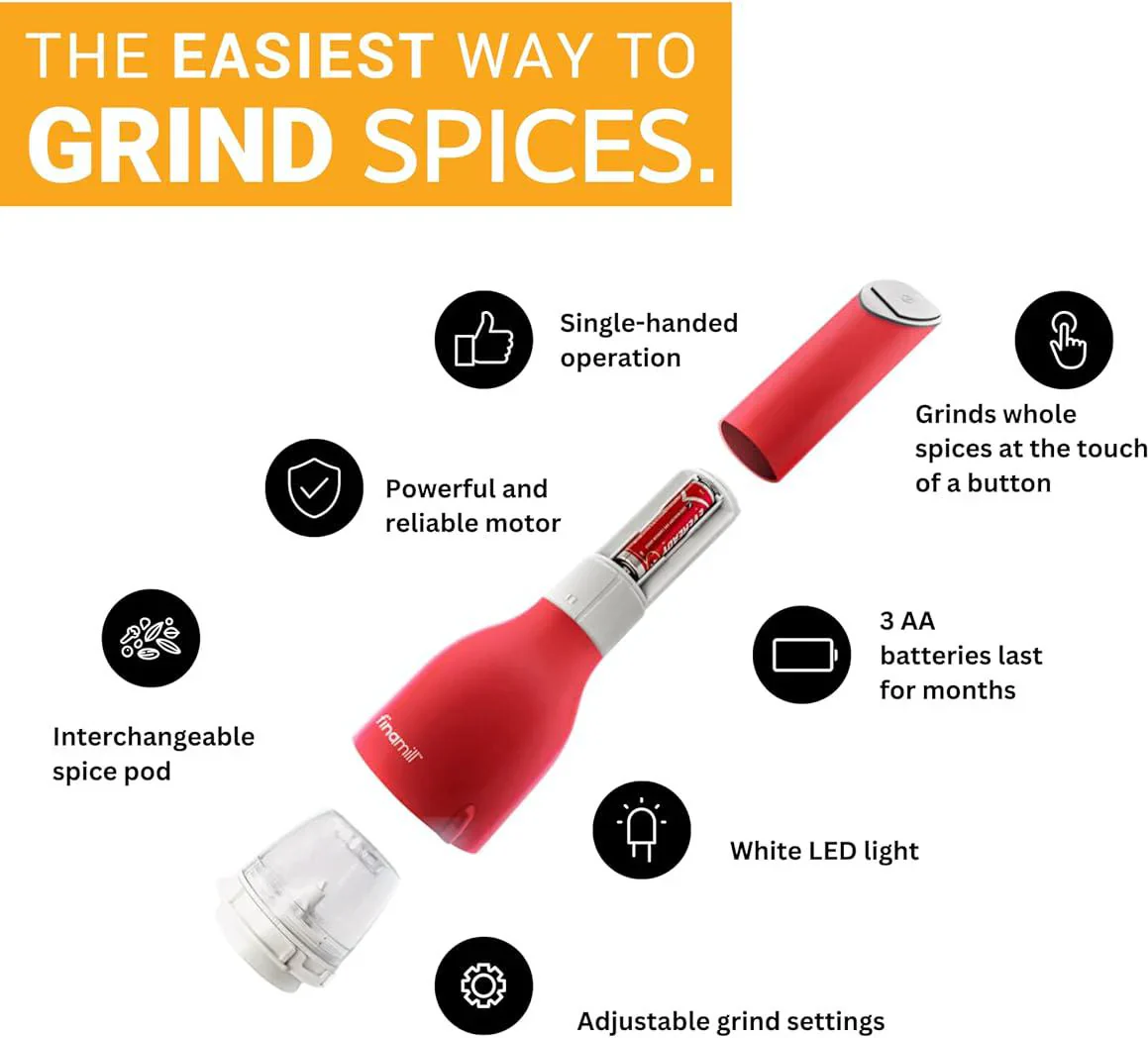 FinaMill Grinder - Mint (battery operated) - Image 4