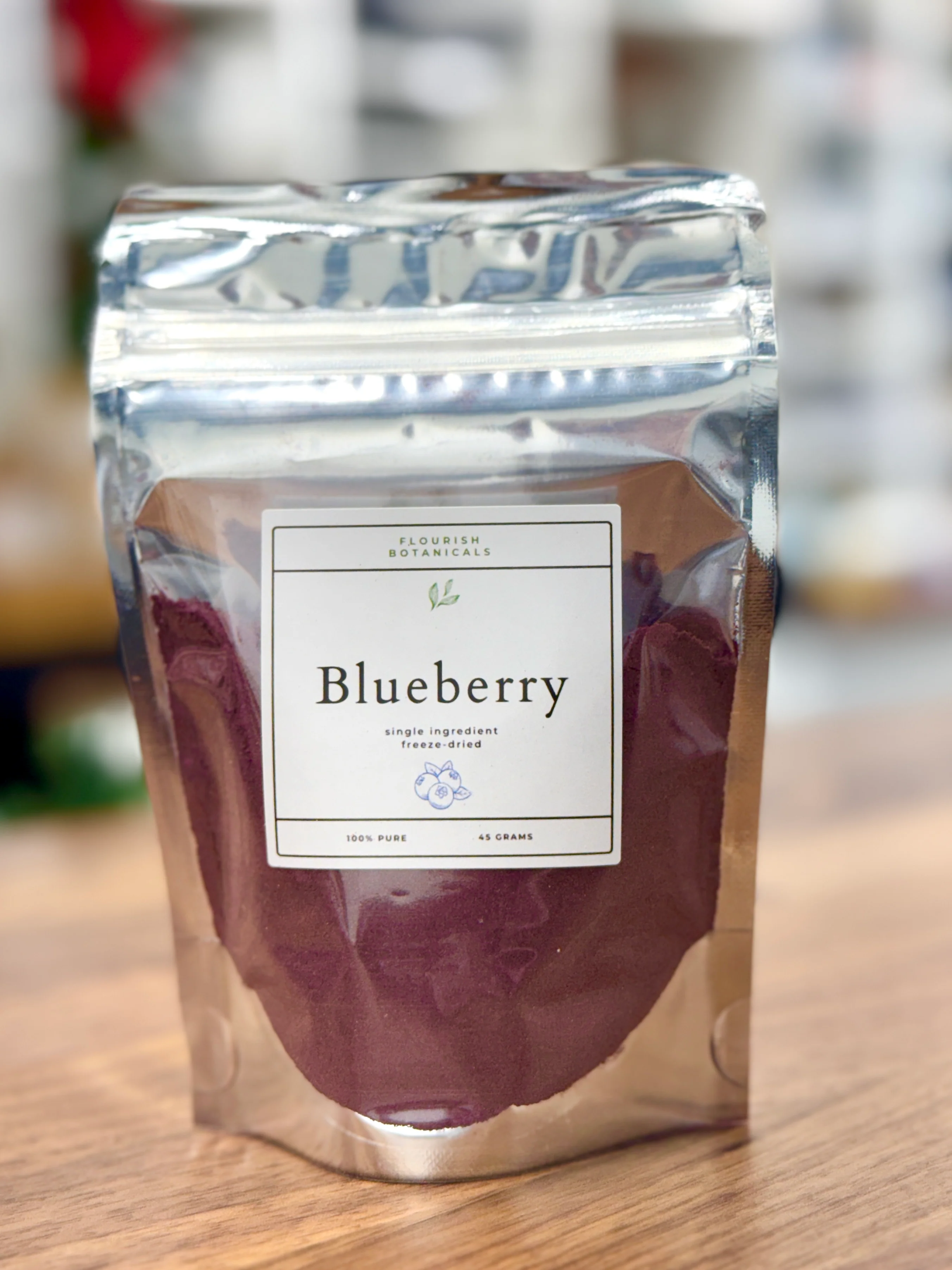 Freeze Dried Blueberry Powder - 45g - Flourish Botanicals
