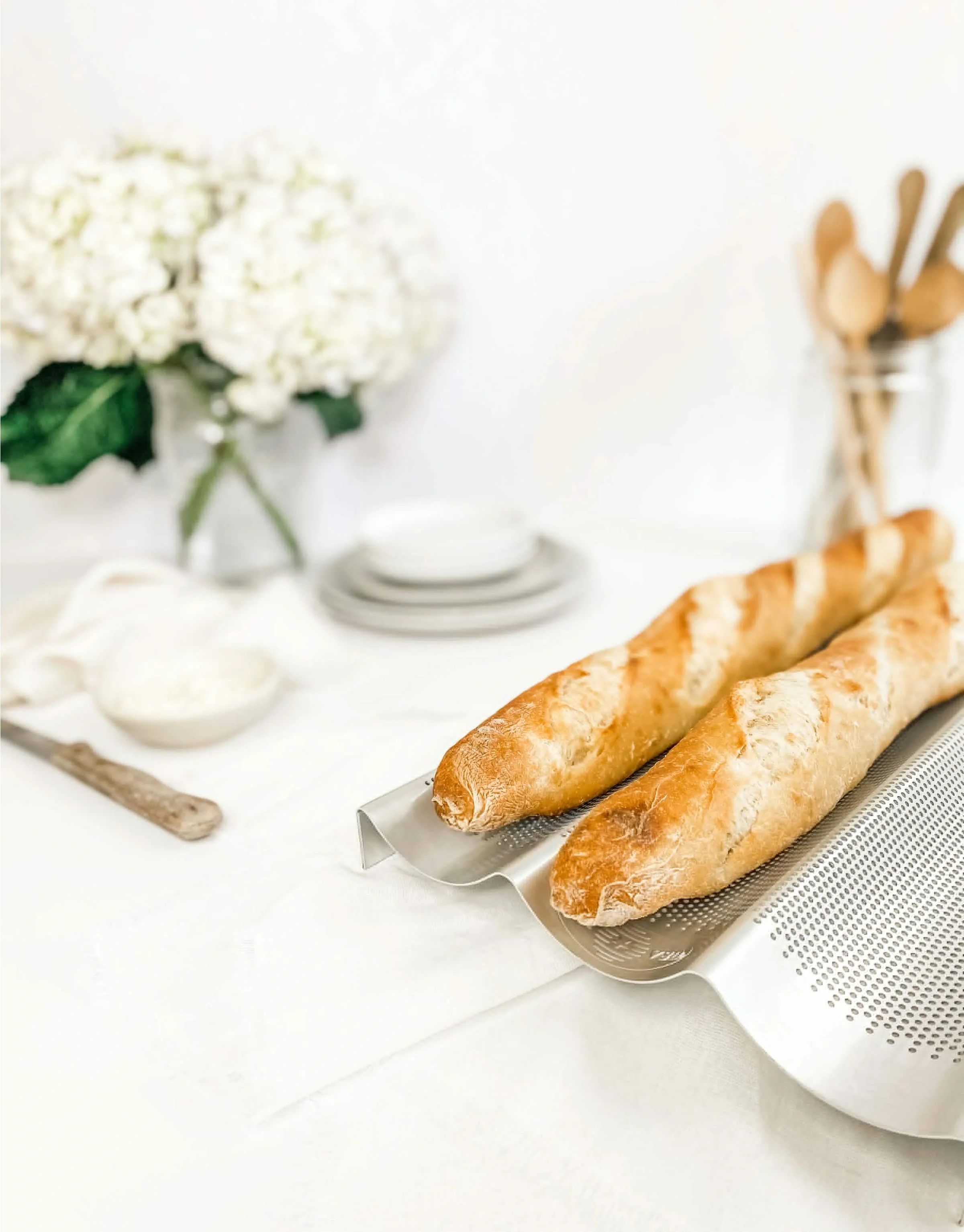 French Baguette Pan 16”x 9” (3 loaves) - USA Pan - Image 2