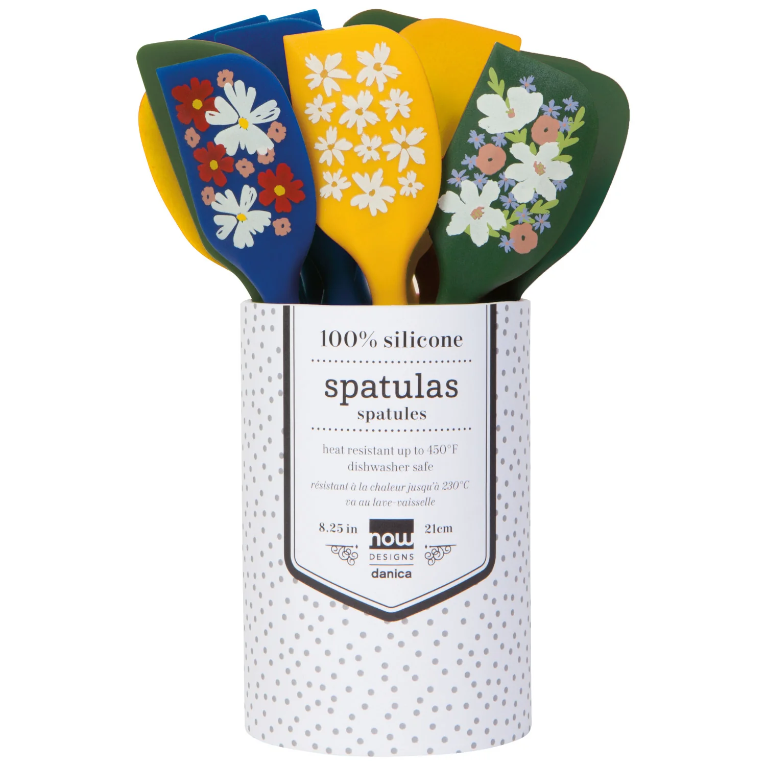 Full Bloom Silicone Spatula - Assorted Fresh floral flowers
