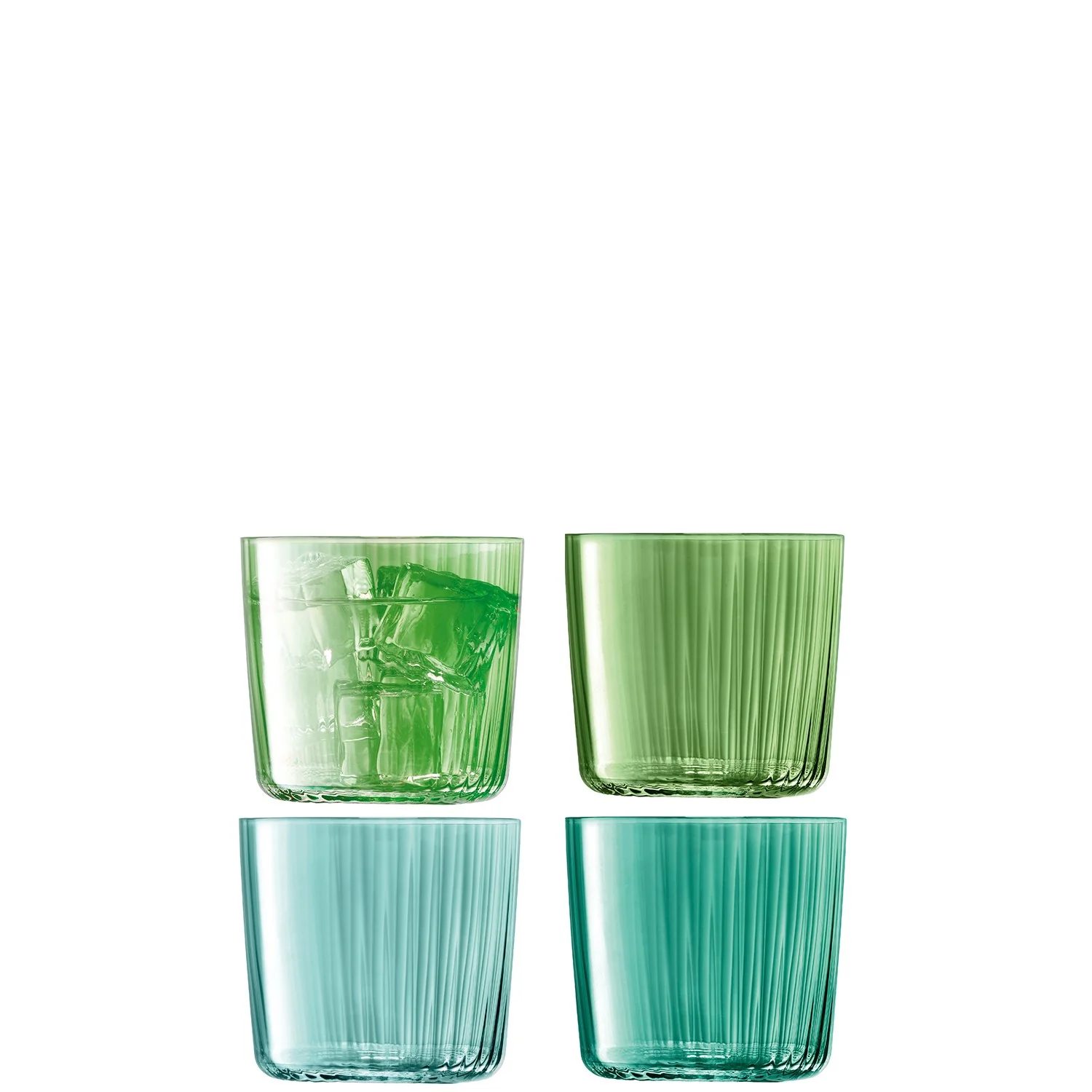 Gems Tumbler 310ml Assorted Jade S/4