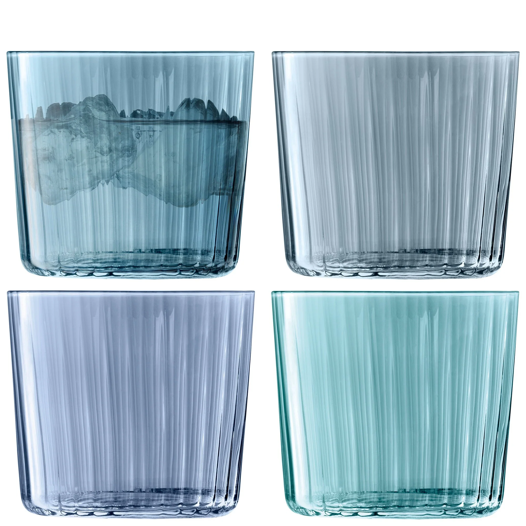 Gems Tumbler 310ml Assorted Sapphire S/4