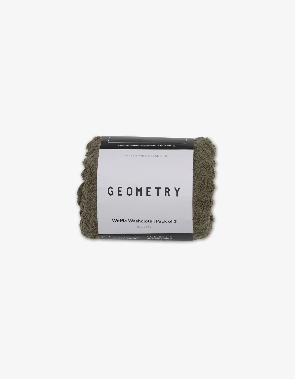 Geometry Forest Waffle Washcloth Set - Image 3
