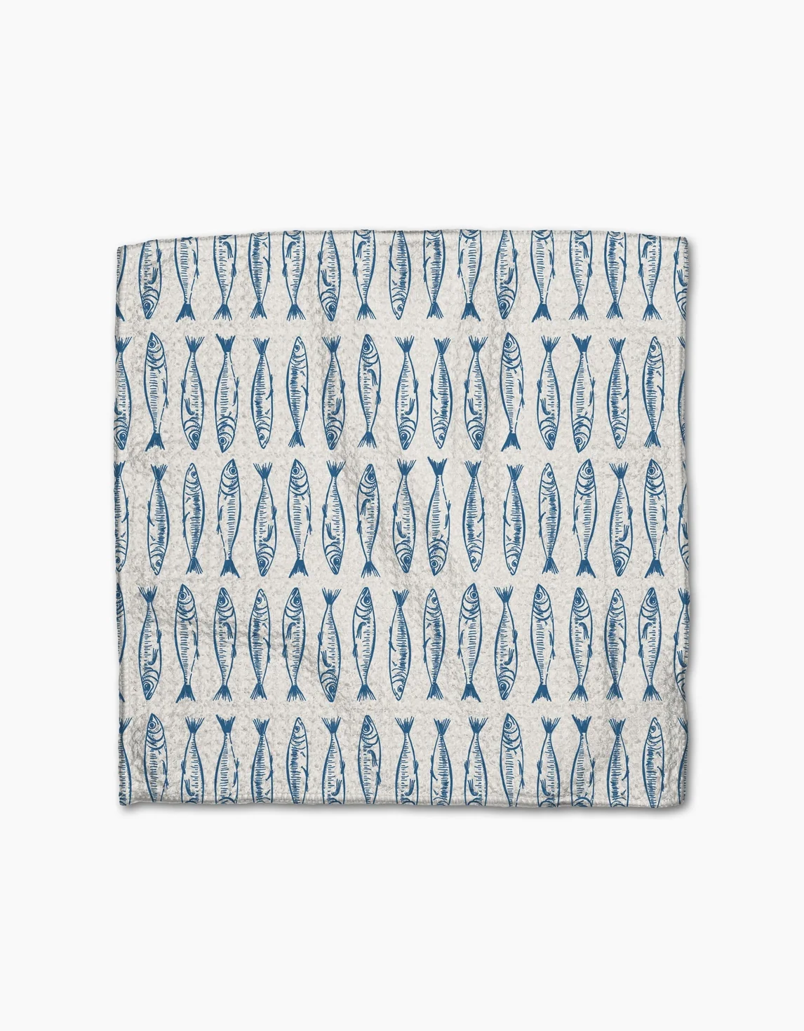 Geometry Sardine Check Blue Dishcloth S/3 - Image 3