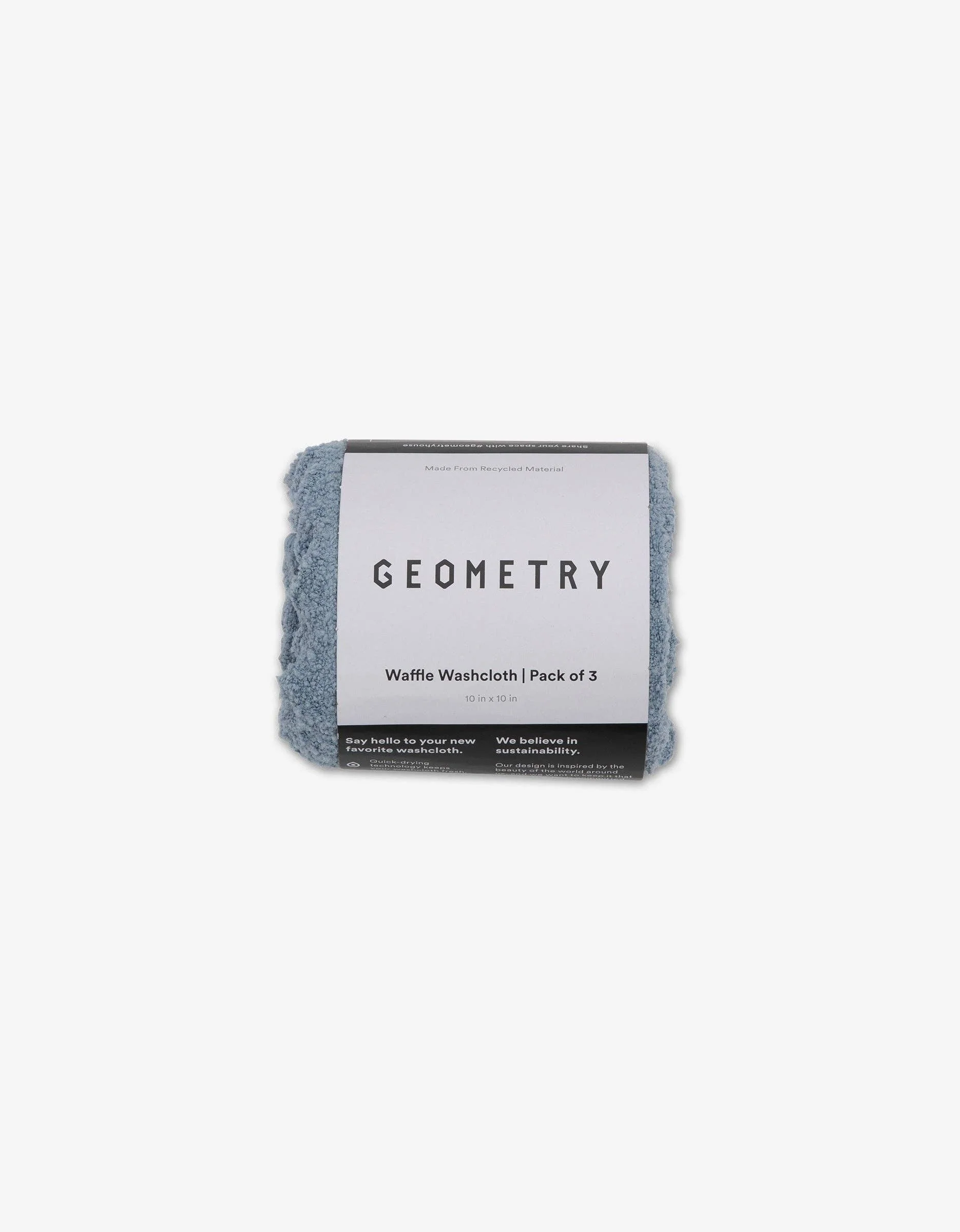 Geometry Sky Waffle Washcloth Set - Image 3