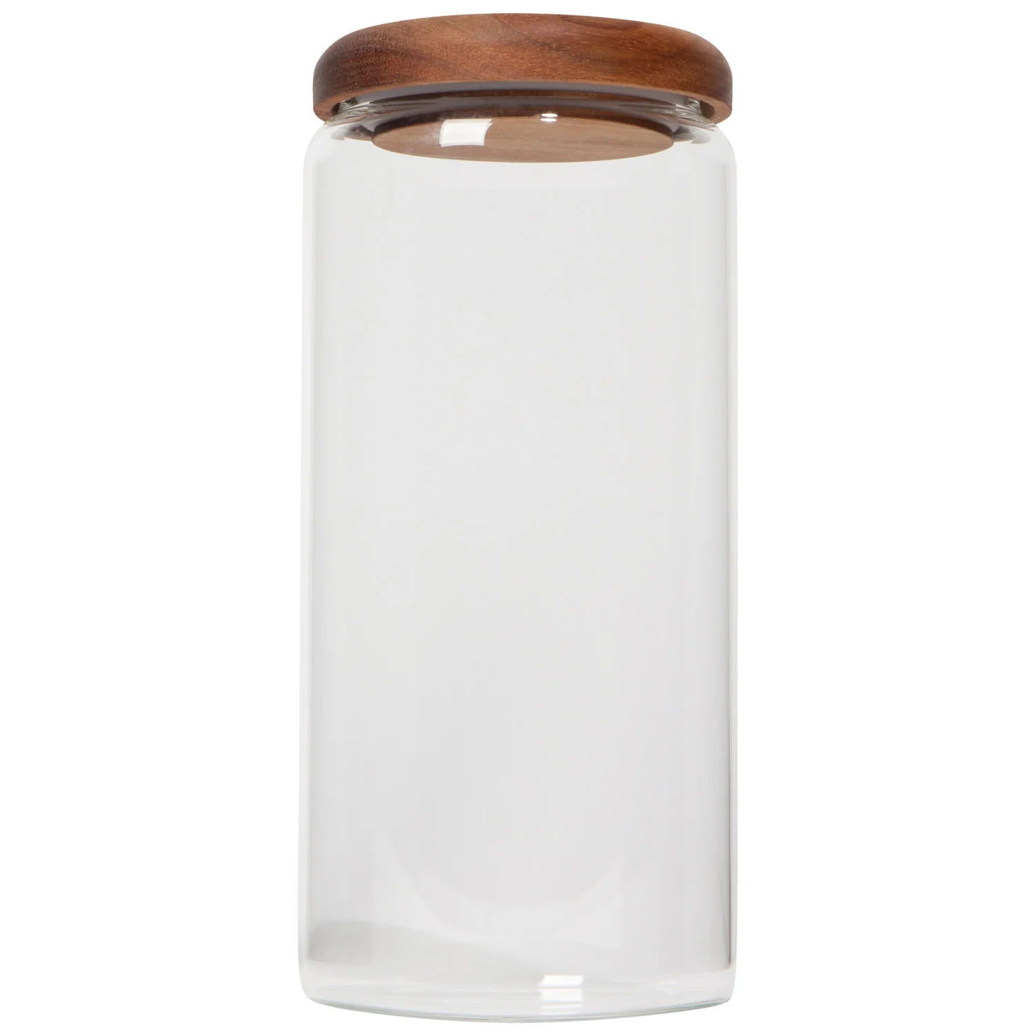 Glass Jar with Acacia wood lid - 42 oz