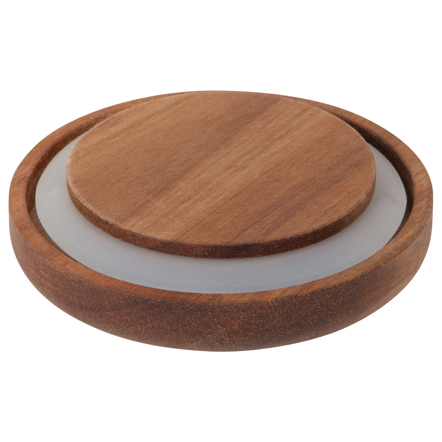 Glass Jar with Acacia wood lid - 42 oz - Image 3