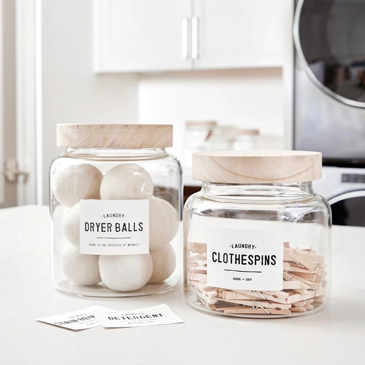 Glass Laundry Canister - Large - 142oz - Image 3