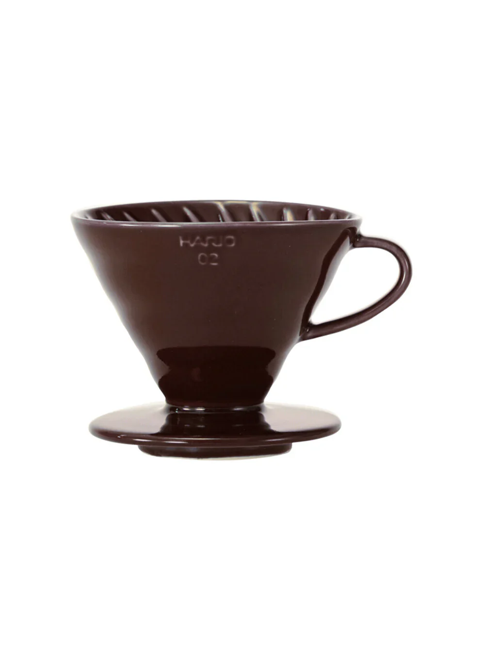 Hario V60-02 Ceramic Dripper - Saddle Brown
