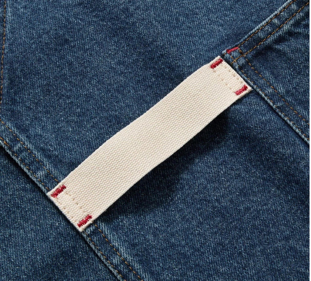 Hedley & Bennett The Crossback Apron - Georgia Blue Denim - Image 4