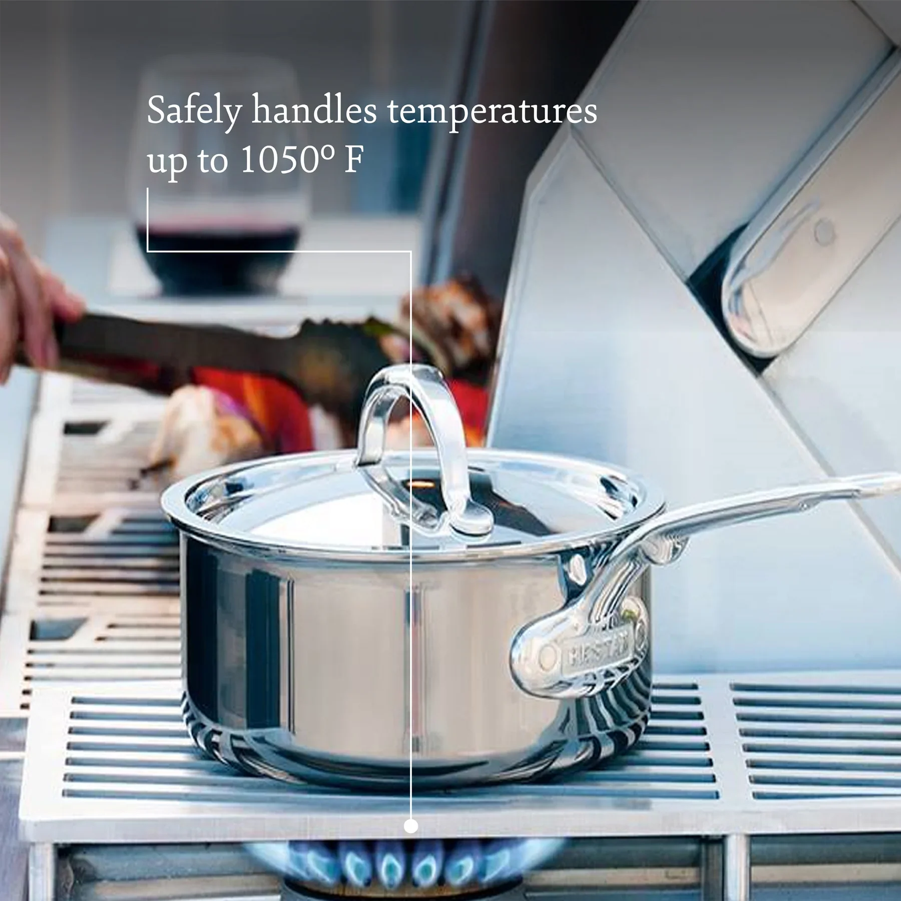 Hestan NanoBond 2qt Covered Saucier - Image 7