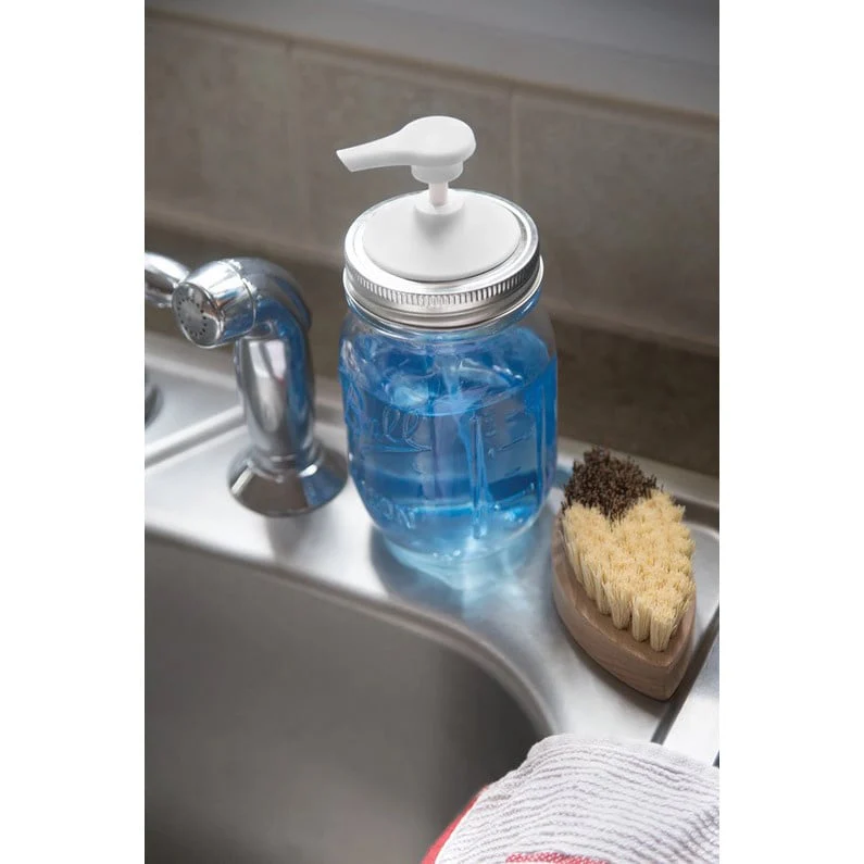 Jarware Regular Mouth - Soap Pump White - Image 3