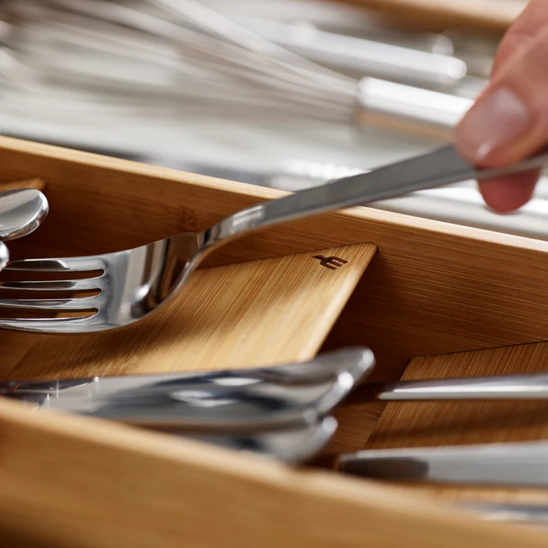 Joseph Joseph Bamboo Compact Cutlery Organizer - Image 3