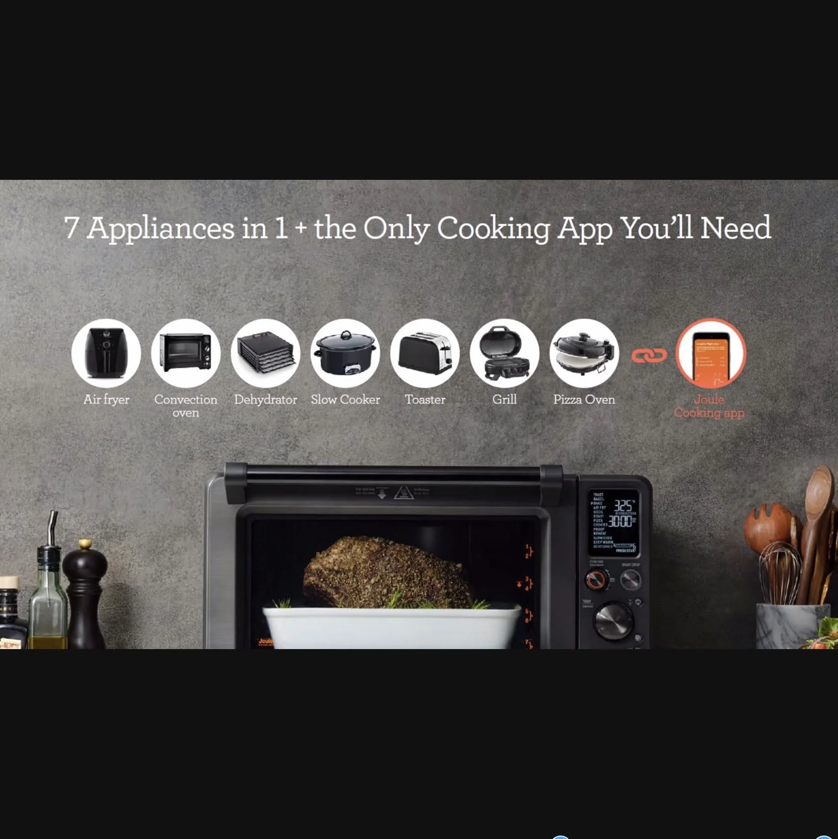 Breville Joule Oven Air Fryer Pro - Black Stainless Steel - Image 4