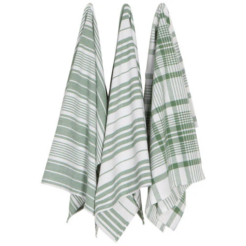Jumbo Tea Towel Set/3 - Elm Green