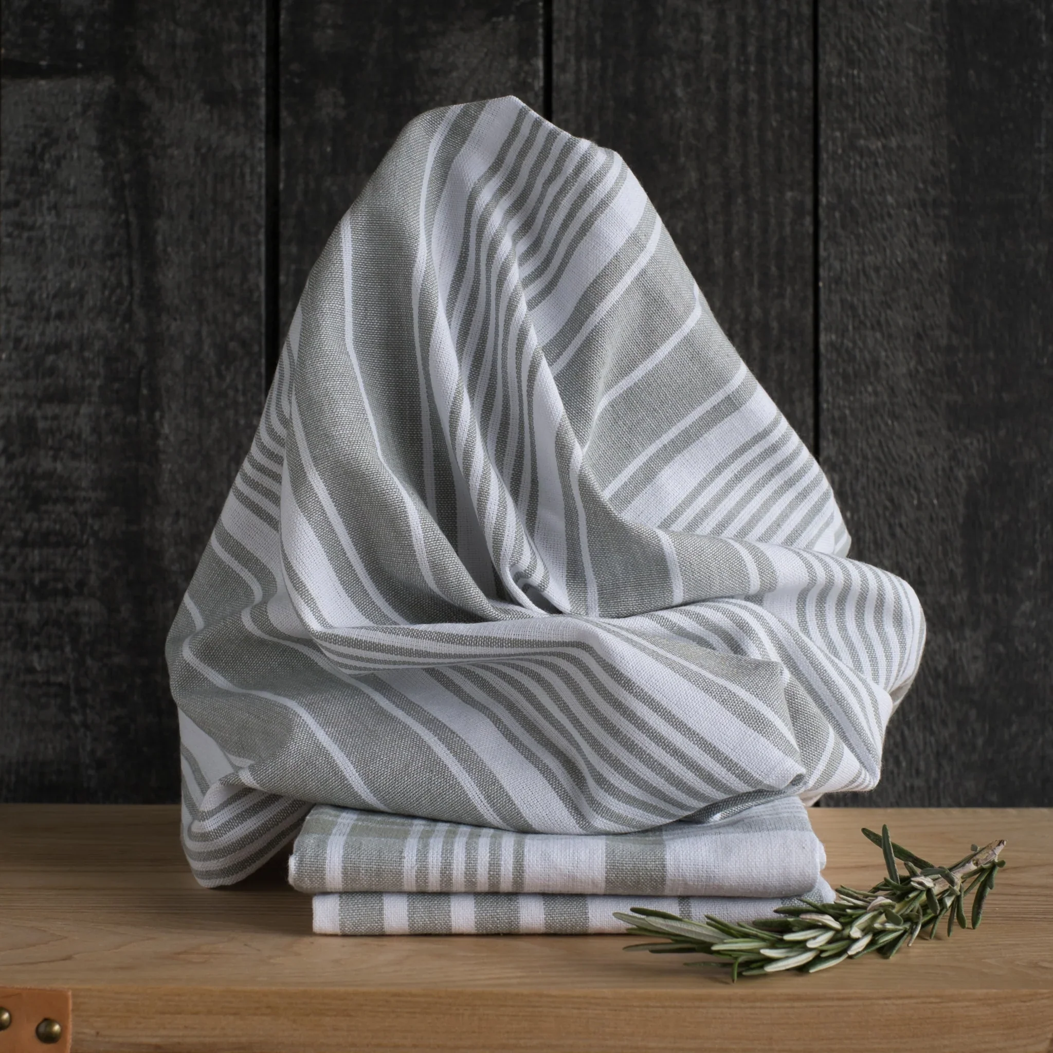 Jumbo Tea Towel Set/3 - London Grey - Image 3