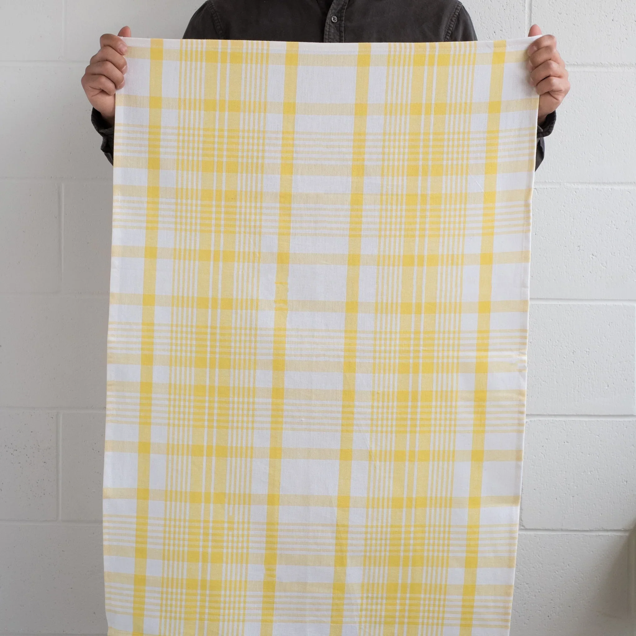 Jumbo Tea Towels Set/3 - Lemon Yellow - Image 2