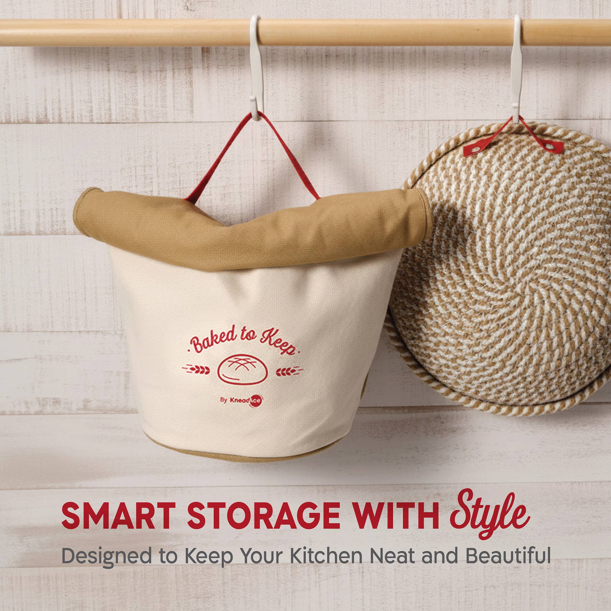 KneadAce Bread Bag Grey/Off-White - Image 11