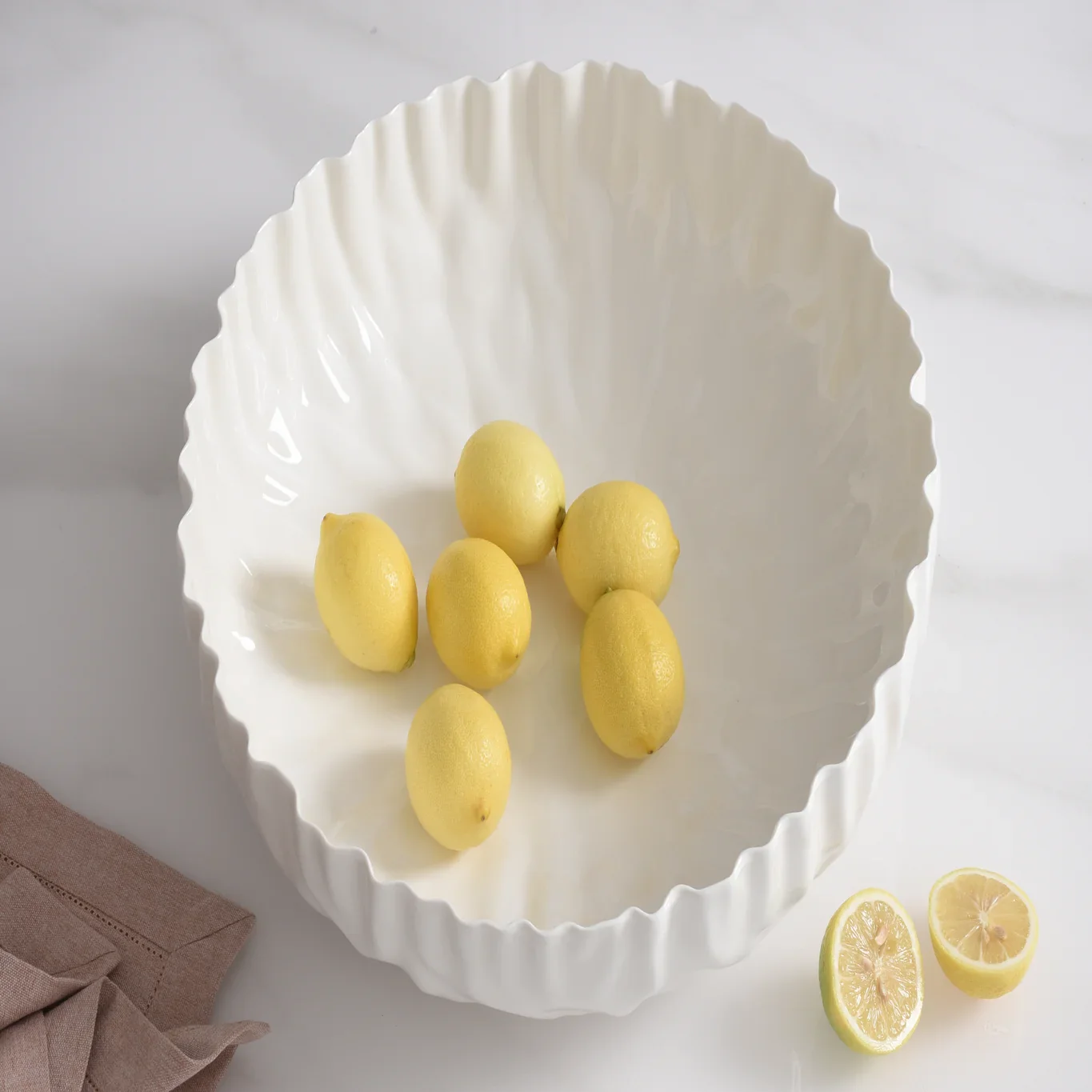 Mascali Bianca XL Shallow Bowl - Image 4