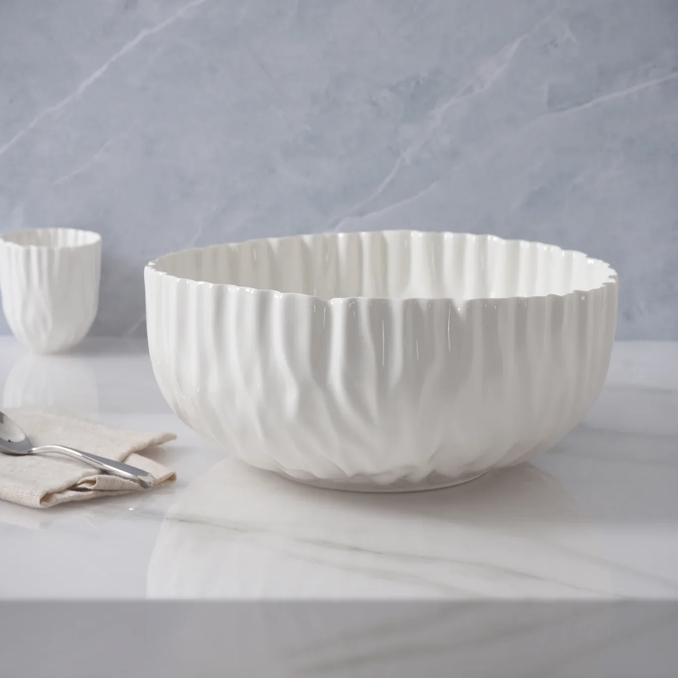 Mascali Bianca XL Shallow Bowl - Image 5