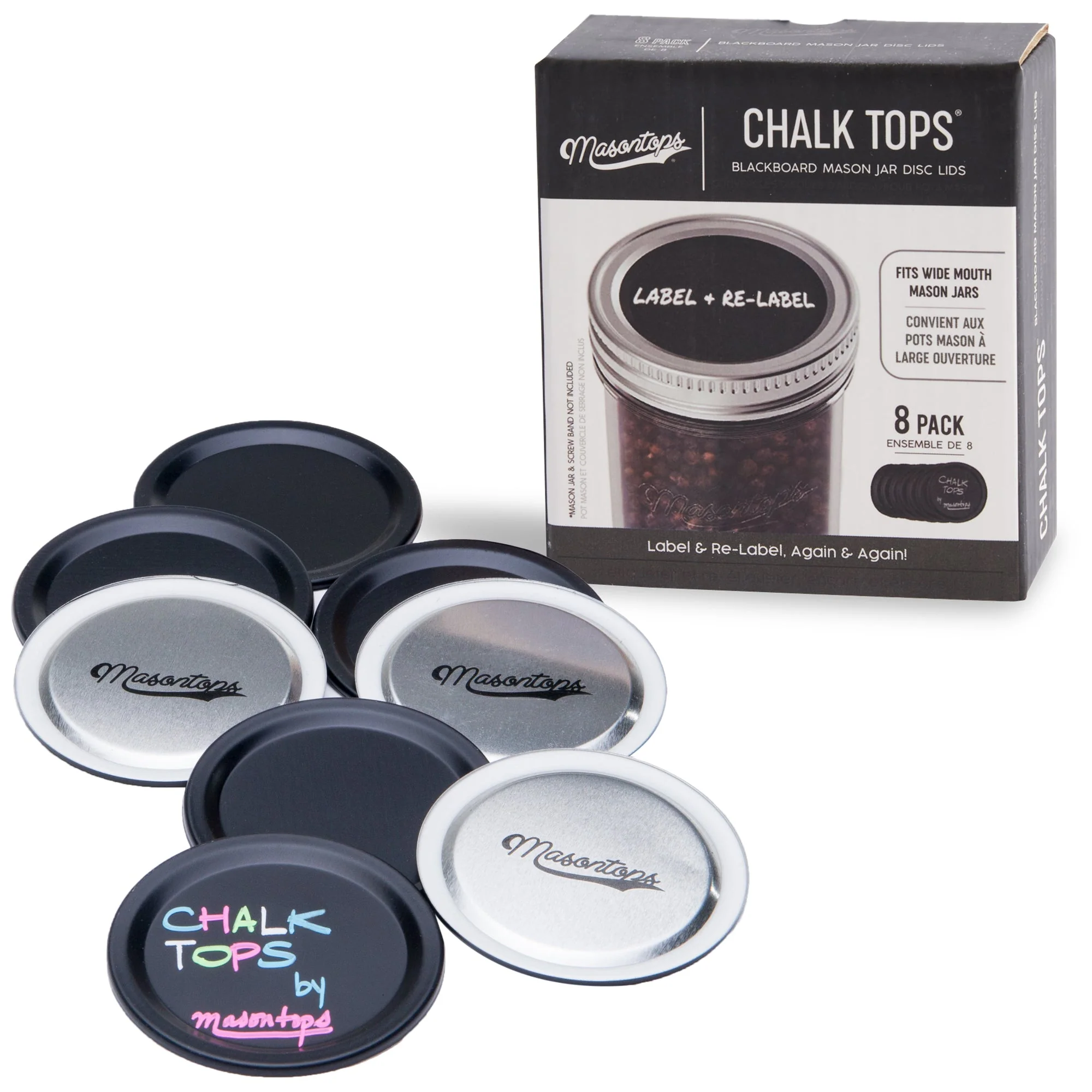 Mason Chalk Tops, *W* 8-Pack