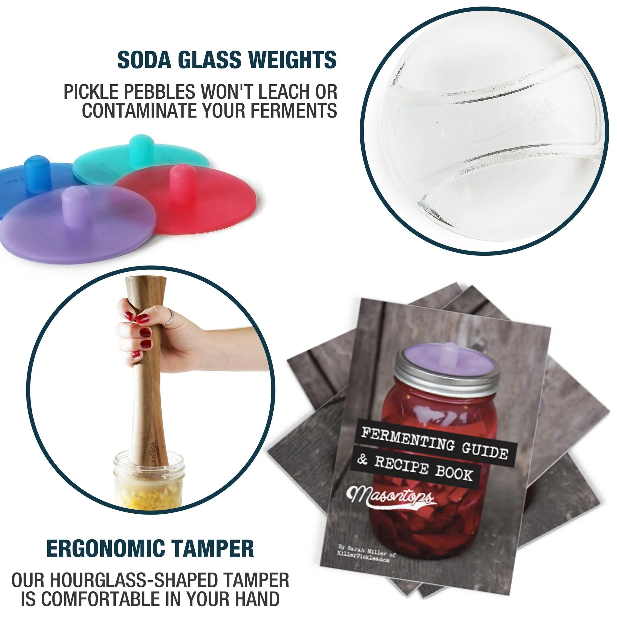 MasonTops Fermentation Kit - WIDE 9-pc - Image 2