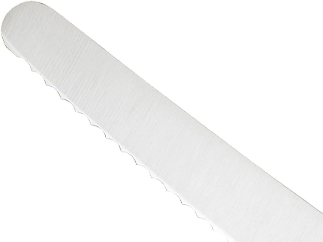 Mercer Millennia Black Handle 10" Wide Wavy Edge Bread Knife - Image 3