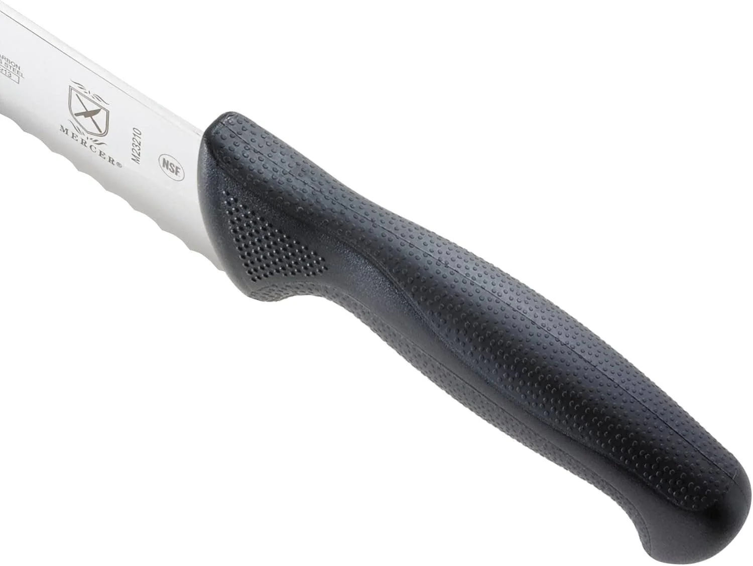 Mercer Millennia Black Handle 10" Wide Wavy Edge Bread Knife - Image 4