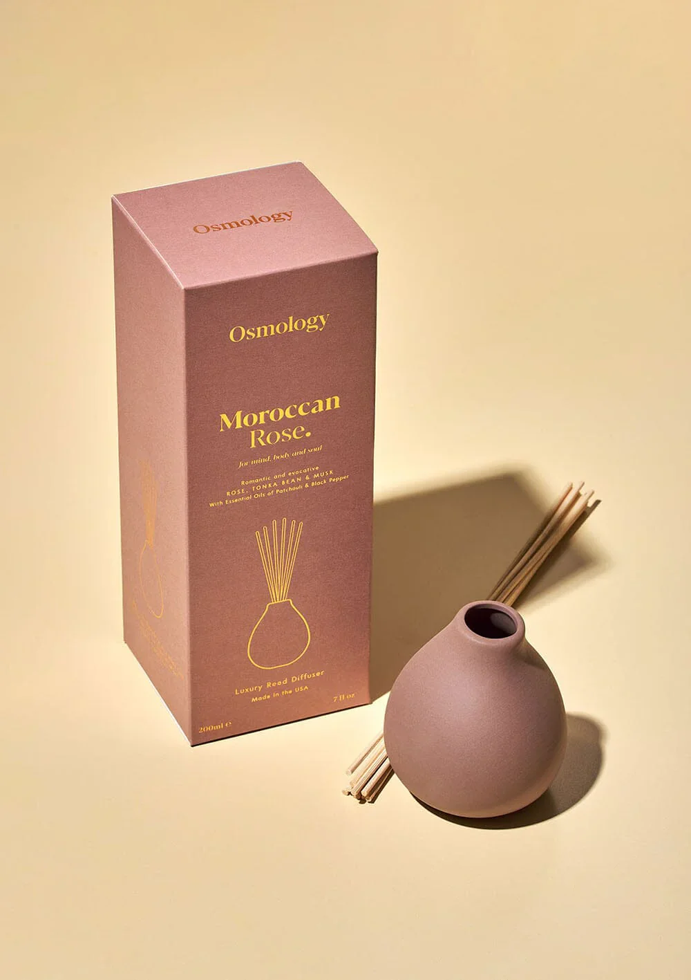Moroccan Rose 7 fl oz Reed Diffuser - Rose Tonka and Musk (40% off at checkout) - Image 2