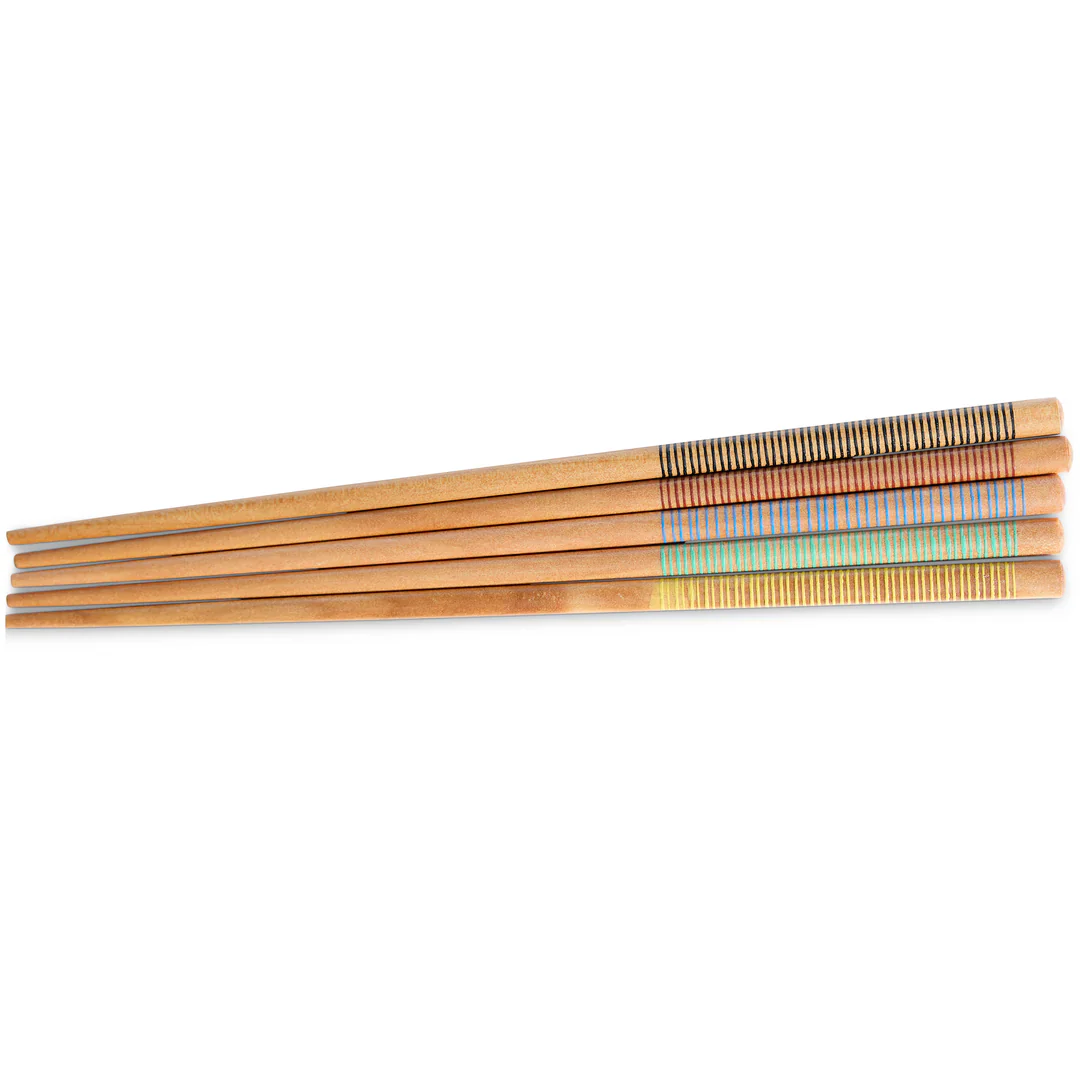Multi Stripe Chopsticks - Pack of 5