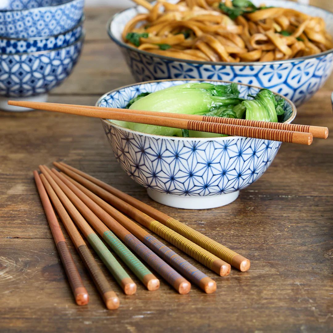 Multi Stripe Chopsticks - Pack of 5 - Image 4