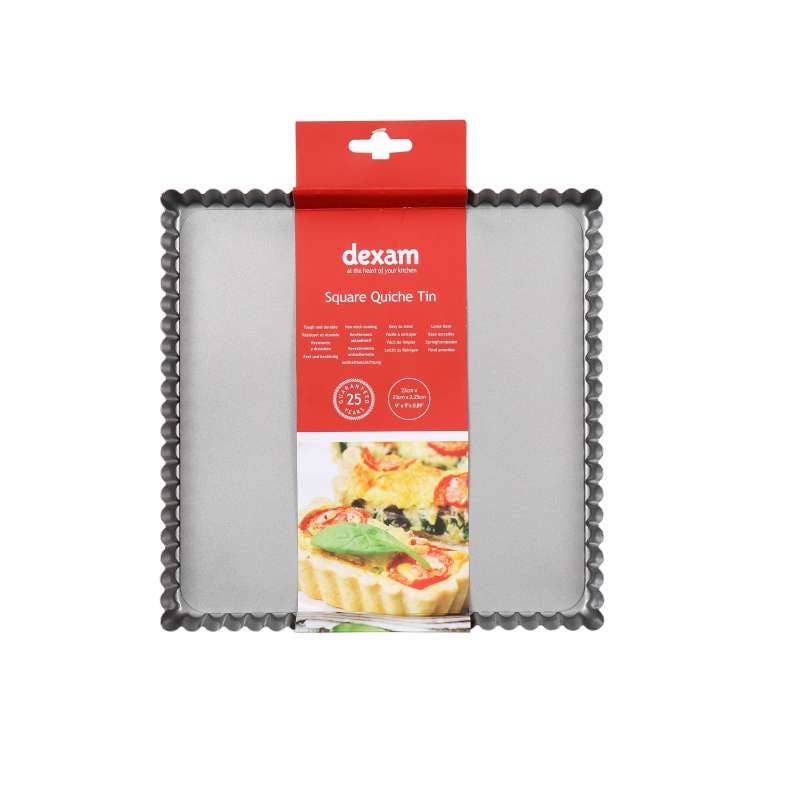 N/S Square Quiche Tin 23cmx23cm/9"X9"