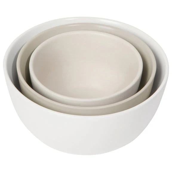 Nesting Prep Bowl Set - White