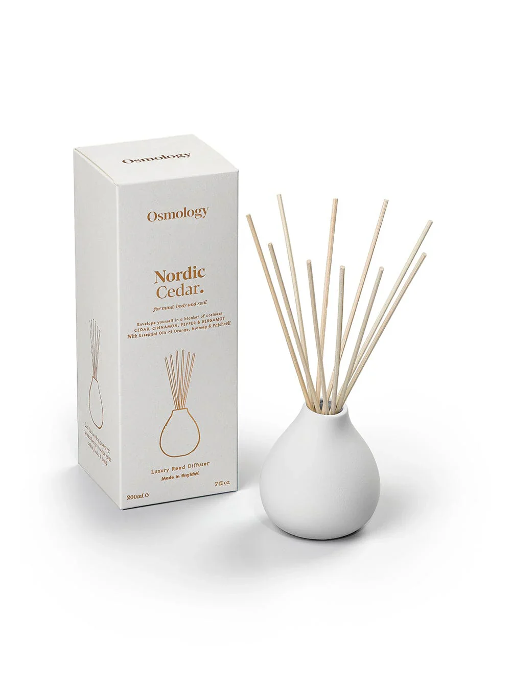 Nordic Cedar 7 fl oz Reed Diffuser - Cedar Cinnamon and Bergamot (40% off at checkout)
