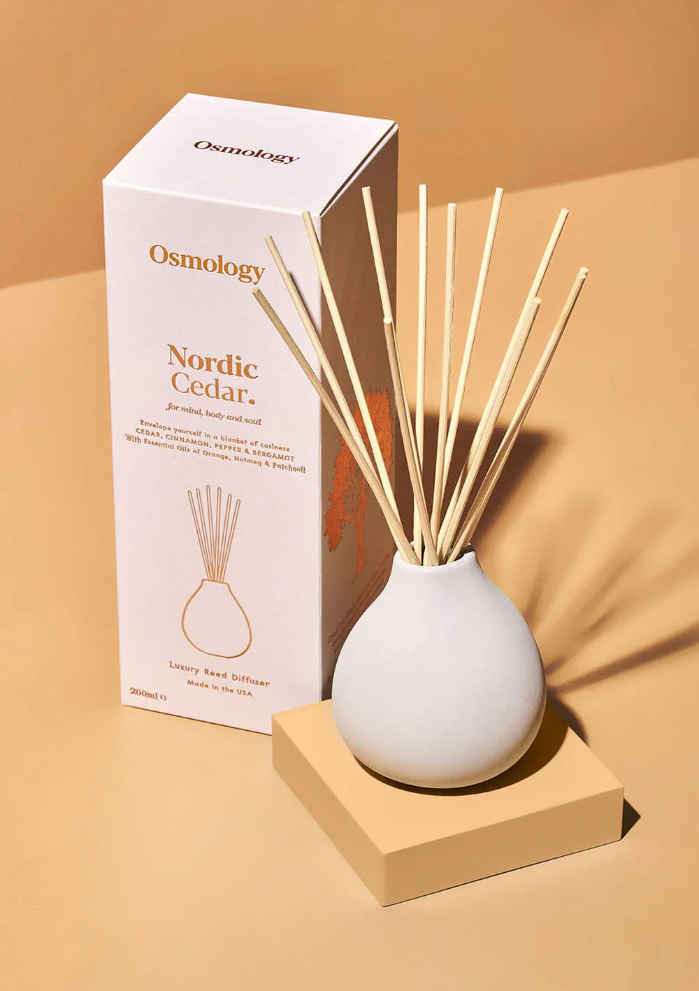 Nordic Cedar 7 fl oz Reed Diffuser - Cedar Cinnamon and Bergamot (40% off at checkout) - Image 2
