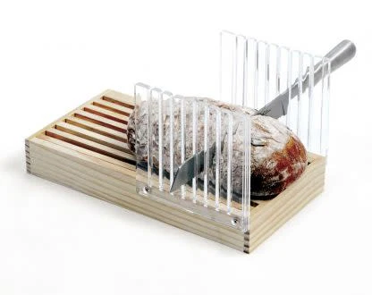 Bread Slicing Guide w Crumb Catcher