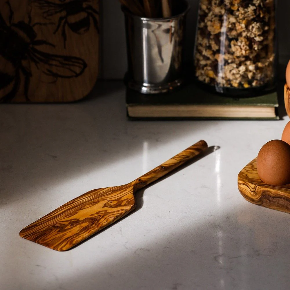Olive Wood - Long Spatula - Image 2