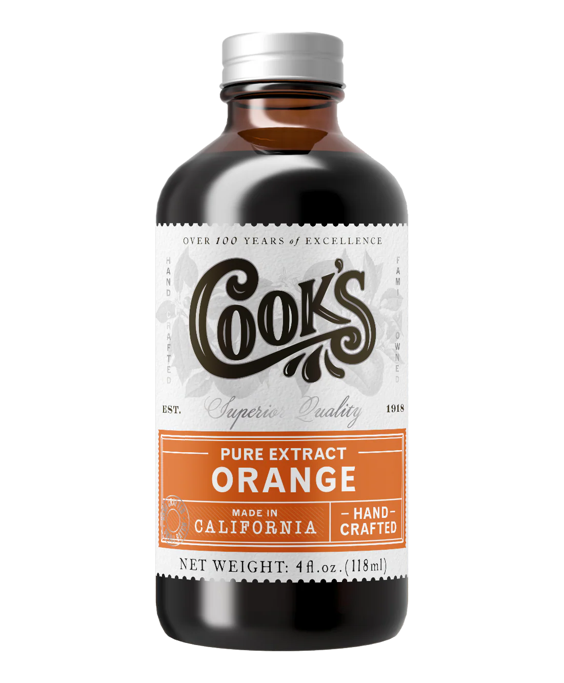 Organic Pure Orange Extract (Terpeneless) - 118ml/4oz
