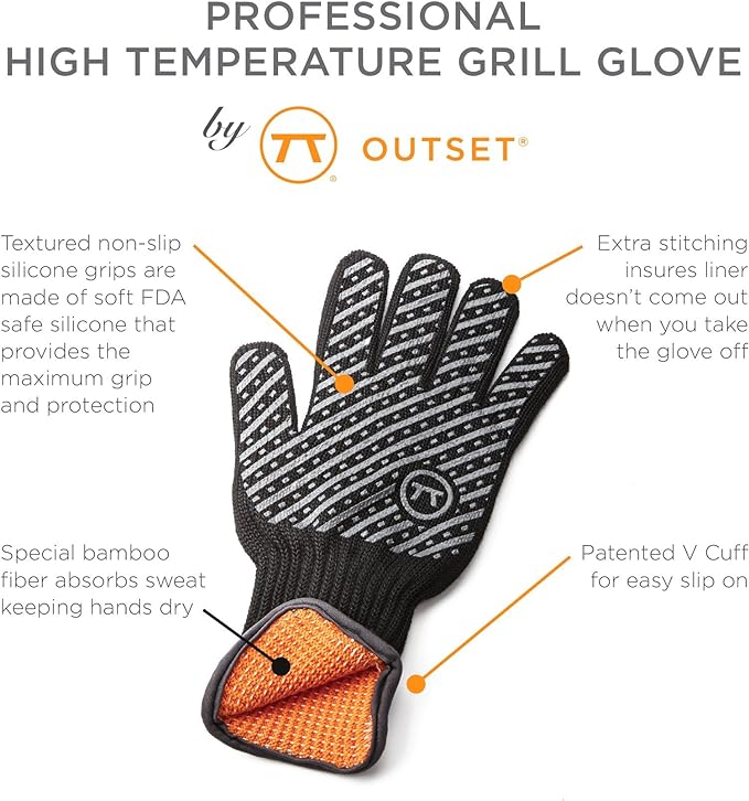 Heat Resistant Grill Glove 650F LG/XL - Image 4