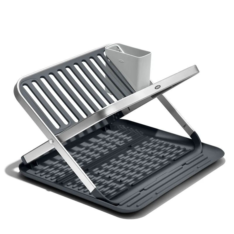 OXO Aluminum Folding Dish Rack - Image 3
